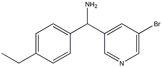 (5-bromopyridin-3-yl)(4-ethylphenyl)methanamine Struktur