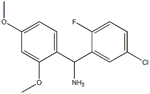 (5-chloro-2-fluorophenyl)(2,4-dimethoxyphenyl)methanamine Struktur