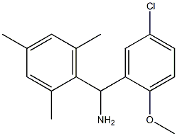 (5-chloro-2-methoxyphenyl)(2,4,6-trimethylphenyl)methanamine Struktur