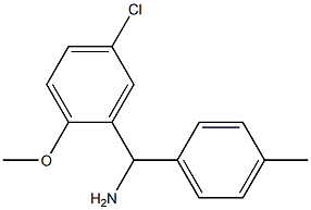 (5-chloro-2-methoxyphenyl)(4-methylphenyl)methanamine Struktur