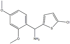 (5-chlorothiophen-2-yl)(2,4-dimethoxyphenyl)methanamine Struktur