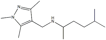 (5-methylhexan-2-yl)[(1,3,5-trimethyl-1H-pyrazol-4-yl)methyl]amine Struktur