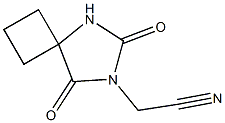 (6,8-dioxo-5,7-diazaspiro[3.4]oct-7-yl)acetonitrile Struktur