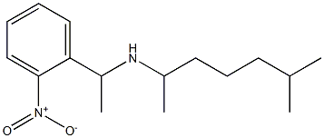 (6-methylheptan-2-yl)[1-(2-nitrophenyl)ethyl]amine Struktur