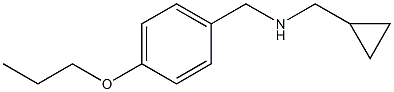 (cyclopropylmethyl)[(4-propoxyphenyl)methyl]amine Struktur