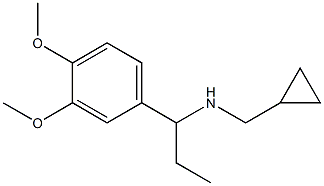 (cyclopropylmethyl)[1-(3,4-dimethoxyphenyl)propyl]amine Struktur