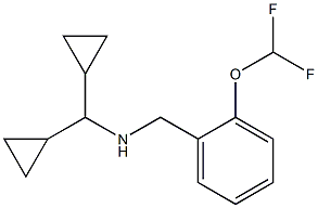 (dicyclopropylmethyl)({[2-(difluoromethoxy)phenyl]methyl})amine Struktur