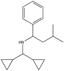 (dicyclopropylmethyl)(3-methyl-1-phenylbutyl)amine Struktur