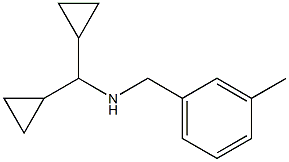 (dicyclopropylmethyl)[(3-methylphenyl)methyl]amine Struktur