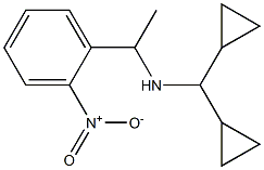 (dicyclopropylmethyl)[1-(2-nitrophenyl)ethyl]amine Struktur