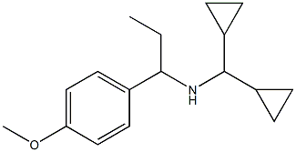 (dicyclopropylmethyl)[1-(4-methoxyphenyl)propyl]amine Struktur