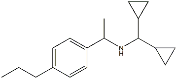 (dicyclopropylmethyl)[1-(4-propylphenyl)ethyl]amine Struktur