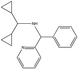 (dicyclopropylmethyl)[phenyl(pyridin-2-yl)methyl]amine Struktur