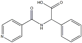 (isonicotinoylamino)(phenyl)acetic acid Struktur