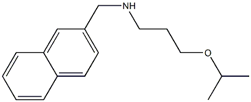 (naphthalen-2-ylmethyl)[3-(propan-2-yloxy)propyl]amine Struktur