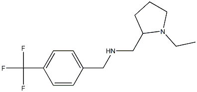 [(1-ethylpyrrolidin-2-yl)methyl]({[4-(trifluoromethyl)phenyl]methyl})amine Struktur