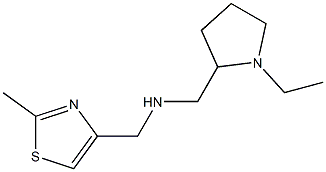 [(1-ethylpyrrolidin-2-yl)methyl][(2-methyl-1,3-thiazol-4-yl)methyl]amine Struktur