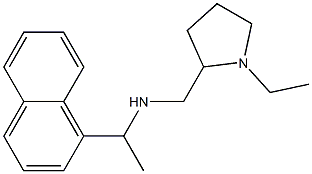 [(1-ethylpyrrolidin-2-yl)methyl][1-(naphthalen-1-yl)ethyl]amine Struktur