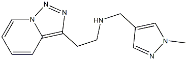 [(1-methyl-1H-pyrazol-4-yl)methyl](2-{[1,2,4]triazolo[3,4-a]pyridin-3-yl}ethyl)amine Struktur