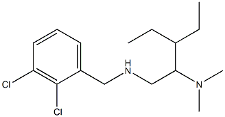 [(2,3-dichlorophenyl)methyl][2-(dimethylamino)-3-ethylpentyl]amine Struktur