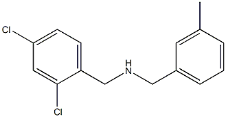 [(2,4-dichlorophenyl)methyl][(3-methylphenyl)methyl]amine Struktur