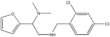 [(2,4-dichlorophenyl)methyl][2-(dimethylamino)-2-(furan-2-yl)ethyl]amine Struktur