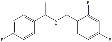 [(2,4-difluorophenyl)methyl][1-(4-fluorophenyl)ethyl]amine Struktur