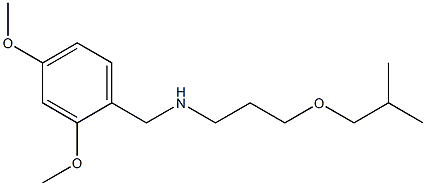 [(2,4-dimethoxyphenyl)methyl][3-(2-methylpropoxy)propyl]amine Struktur