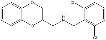 [(2,6-dichlorophenyl)methyl](2,3-dihydro-1,4-benzodioxin-2-ylmethyl)amine Struktur