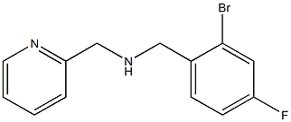 [(2-bromo-4-fluorophenyl)methyl](pyridin-2-ylmethyl)amine Struktur