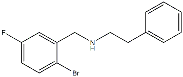 [(2-bromo-5-fluorophenyl)methyl](2-phenylethyl)amine Struktur