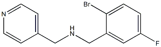 [(2-bromo-5-fluorophenyl)methyl](pyridin-4-ylmethyl)amine Struktur