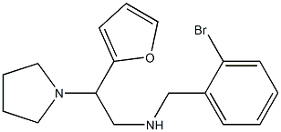 [(2-bromophenyl)methyl][2-(furan-2-yl)-2-(pyrrolidin-1-yl)ethyl]amine Struktur