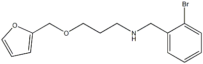 [(2-bromophenyl)methyl][3-(furan-2-ylmethoxy)propyl]amine Struktur