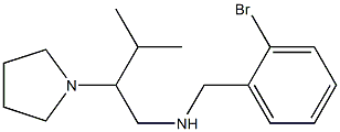 [(2-bromophenyl)methyl][3-methyl-2-(pyrrolidin-1-yl)butyl]amine Struktur