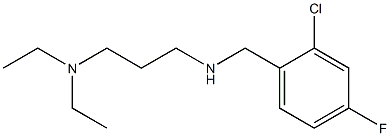 [(2-chloro-4-fluorophenyl)methyl][3-(diethylamino)propyl]amine Struktur