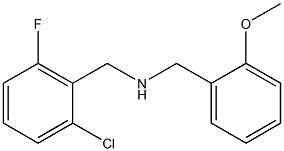 [(2-chloro-6-fluorophenyl)methyl][(2-methoxyphenyl)methyl]amine Struktur