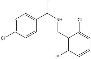 [(2-chloro-6-fluorophenyl)methyl][1-(4-chlorophenyl)ethyl]amine Struktur