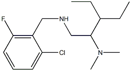 [(2-chloro-6-fluorophenyl)methyl][2-(dimethylamino)-3-ethylpentyl]amine Struktur