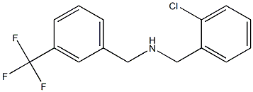 [(2-chlorophenyl)methyl]({[3-(trifluoromethyl)phenyl]methyl})amine Struktur