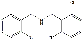 [(2-chlorophenyl)methyl][(2,6-dichlorophenyl)methyl]amine Struktur