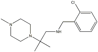 [(2-chlorophenyl)methyl][2-methyl-2-(4-methylpiperazin-1-yl)propyl]amine Struktur