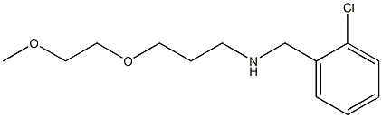 [(2-chlorophenyl)methyl][3-(2-methoxyethoxy)propyl]amine Struktur