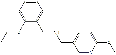 [(2-ethoxyphenyl)methyl][(6-methoxypyridin-3-yl)methyl]amine Struktur