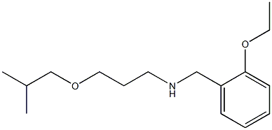 [(2-ethoxyphenyl)methyl][3-(2-methylpropoxy)propyl]amine Struktur