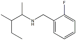 [(2-fluorophenyl)methyl](3-methylpentan-2-yl)amine Struktur