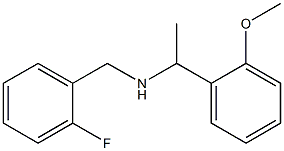 [(2-fluorophenyl)methyl][1-(2-methoxyphenyl)ethyl]amine Struktur