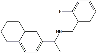 [(2-fluorophenyl)methyl][1-(5,6,7,8-tetrahydronaphthalen-2-yl)ethyl]amine Struktur