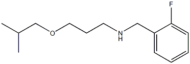 [(2-fluorophenyl)methyl][3-(2-methylpropoxy)propyl]amine Struktur