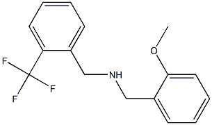 [(2-methoxyphenyl)methyl]({[2-(trifluoromethyl)phenyl]methyl})amine Struktur